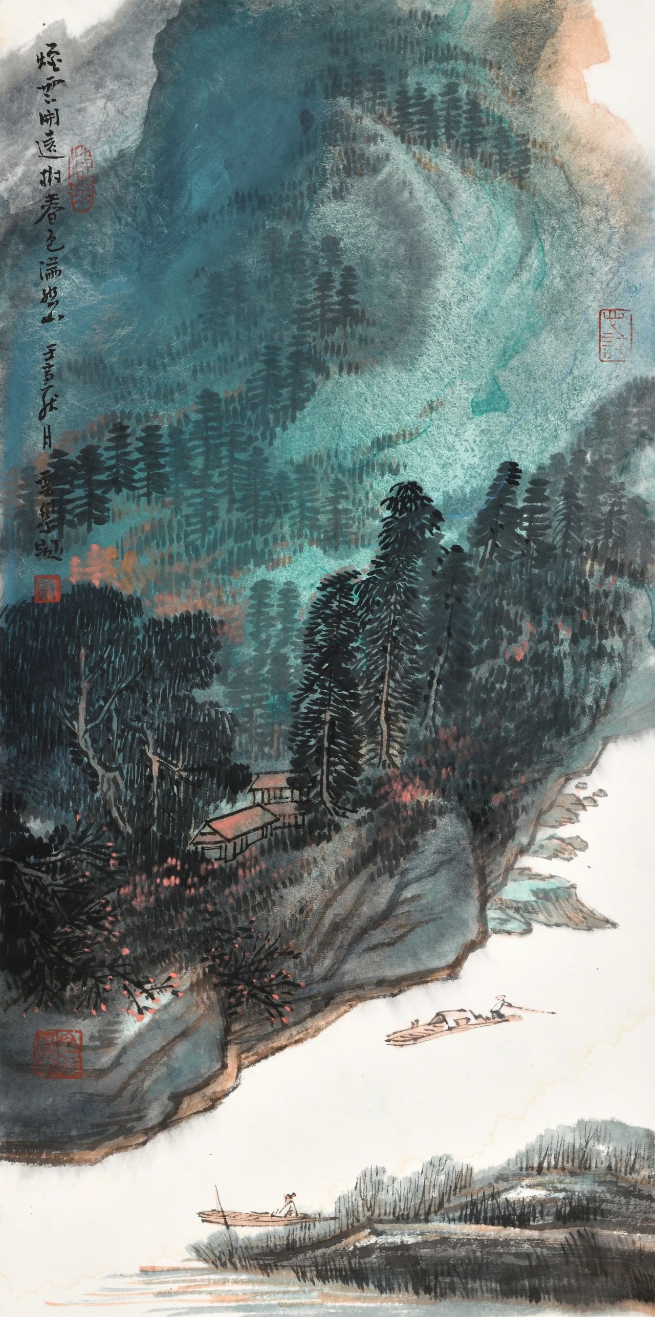 李云集作品  烟云开远树  35cm×66cm  卡纸  2022年.jpg